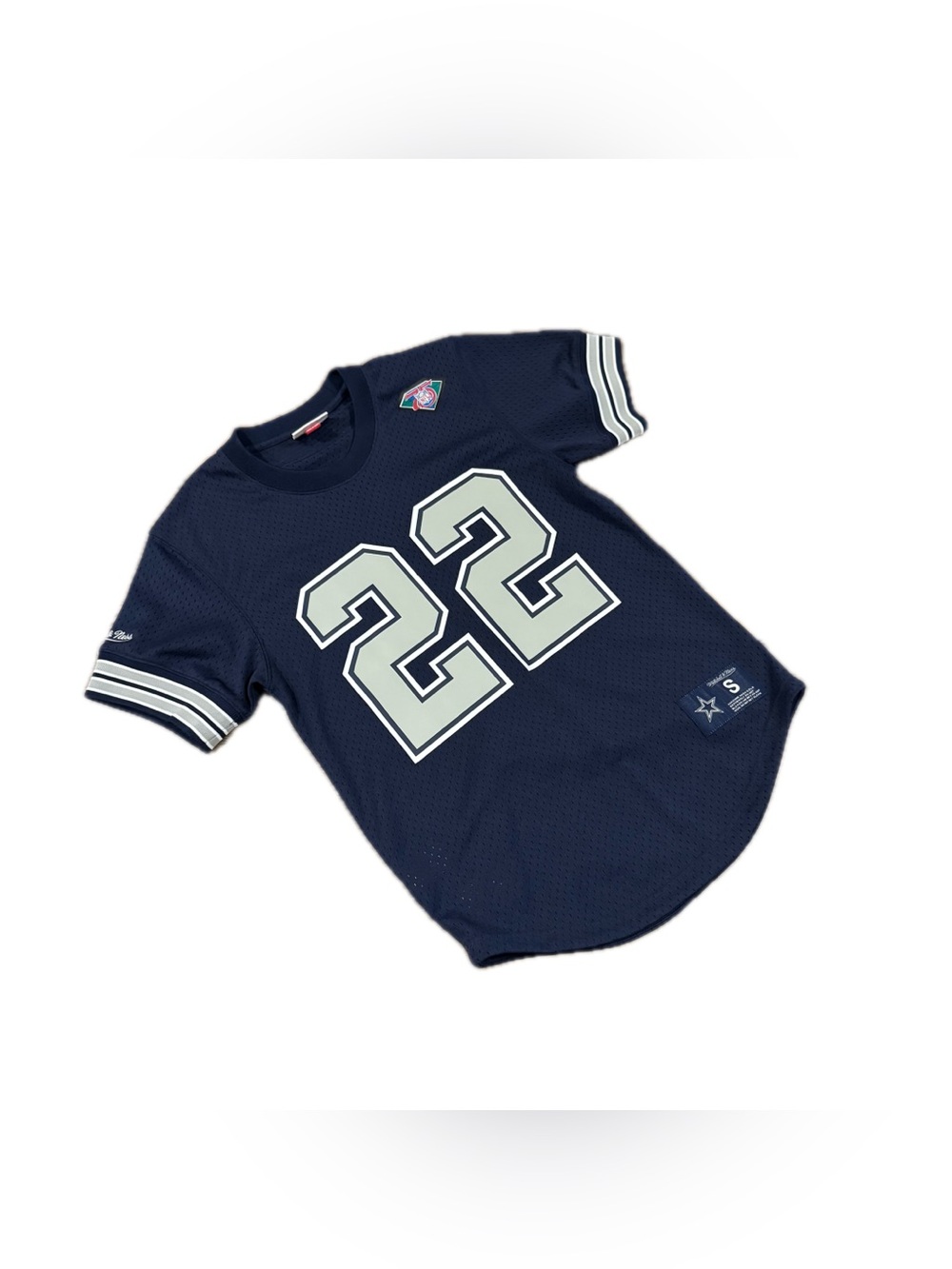 Emmitt Smith #22 Dallas Cowboys Mens Sz Small Blue Mitchell & Ness Jersey